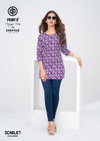 Scarlet Vol 8 By Deeptex Fancy Poplin Cotton Short Kurti Bulk Orders In India

